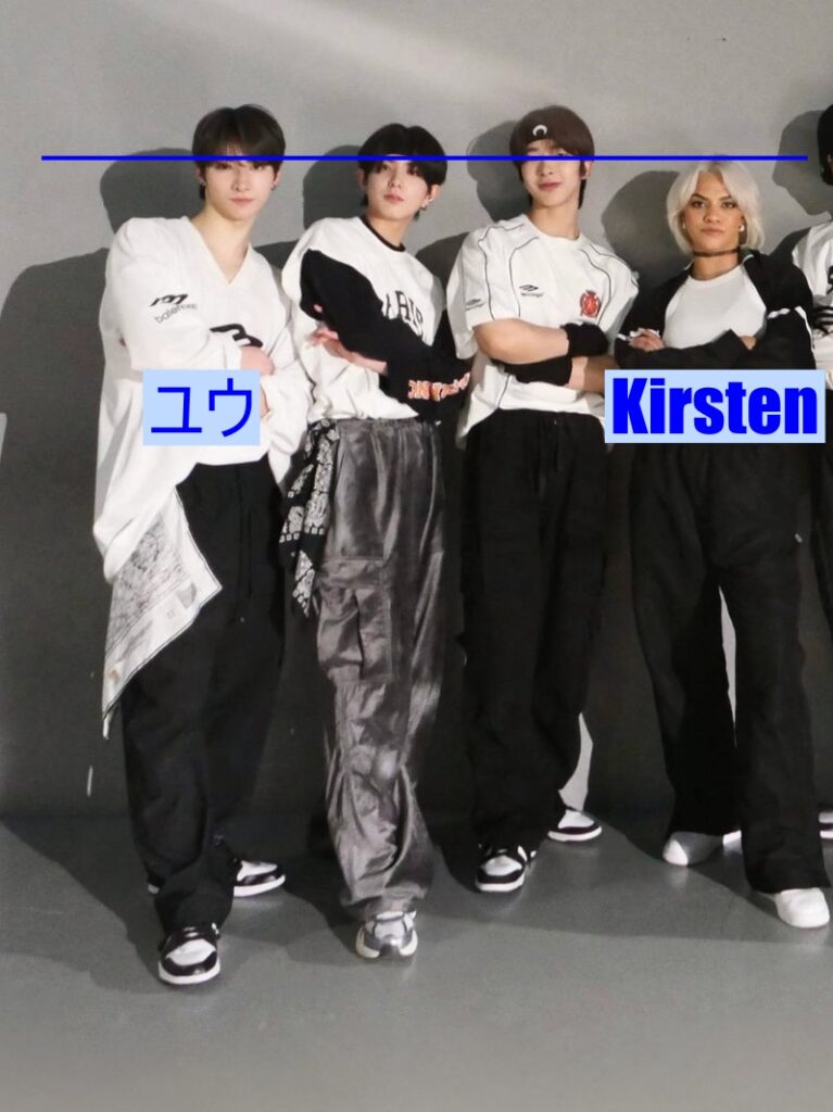 NEXZユウとKirstenの身長差の画像
