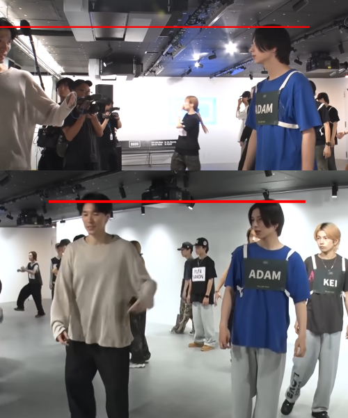 noppoとADAMの身長差の画像
