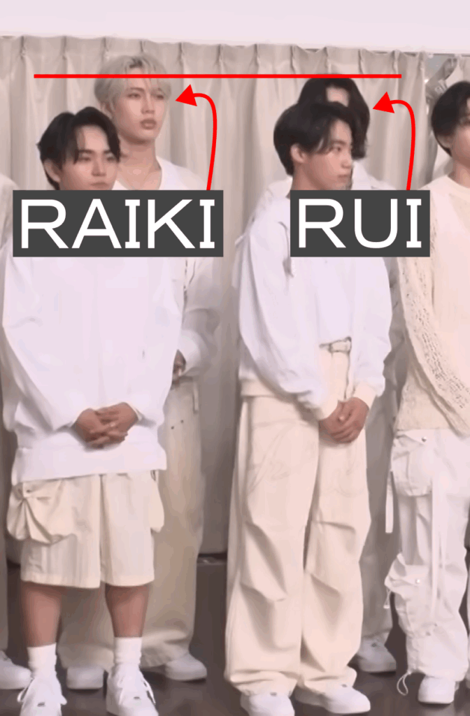 RAIKI・RUI身長差の画像