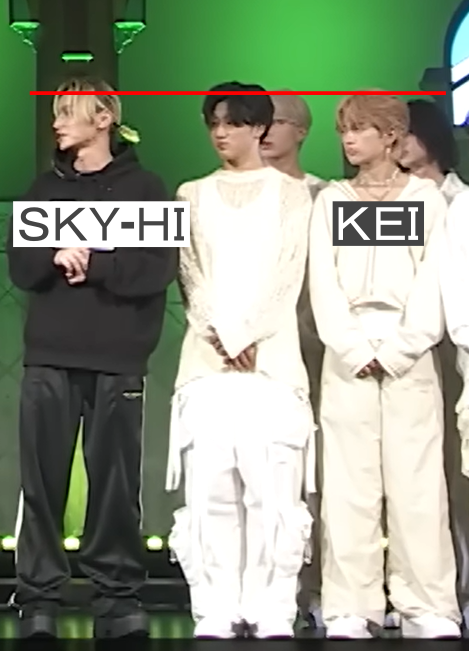 SKY-HIとKEIの身長差の画像