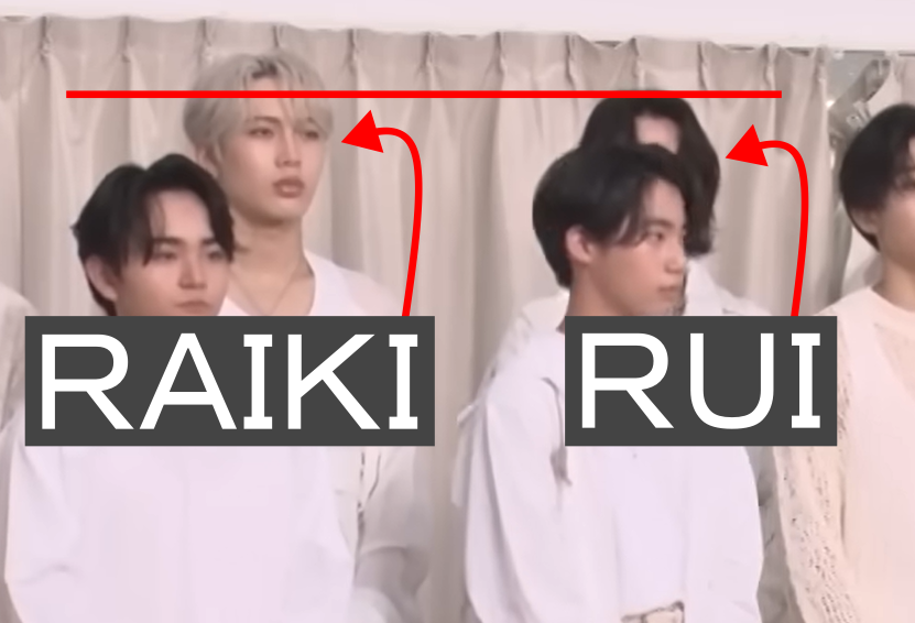 RAIKI・RUI身長差の画像