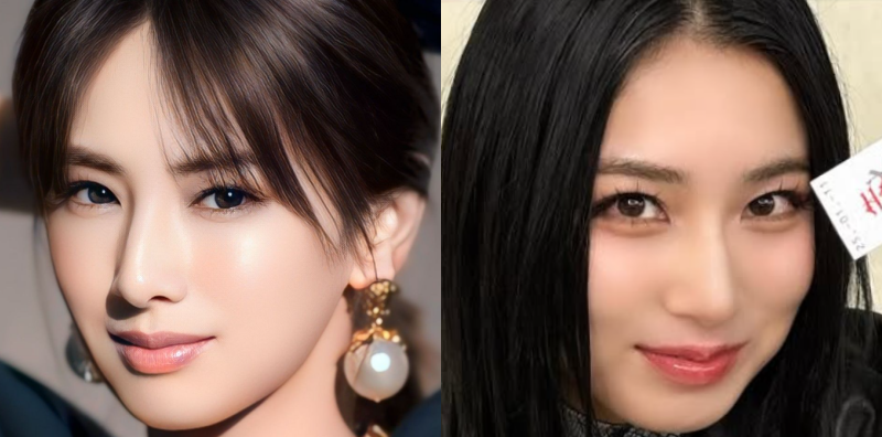 北川景子とMOMOKAの画像